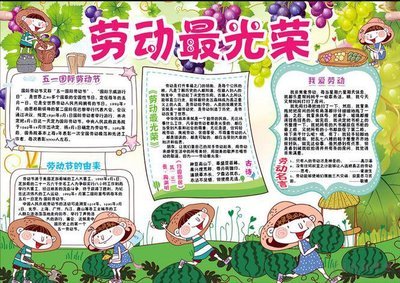 五一劳动节手抄报简单又漂亮一等奖 劳动节手抄报简单好画