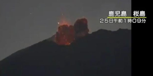 日本樱岛火山爆炸式喷发烟高2300米 火山喷发的原理