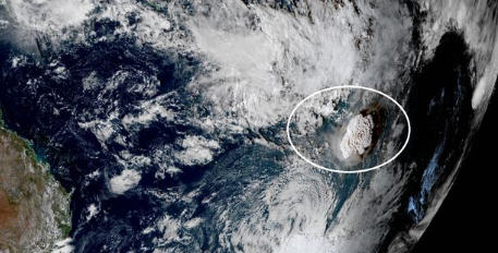 汤加火山喷发或致中国夏季雨带偏南 汤加海底火山喷发或致我国夏季雨带偏南